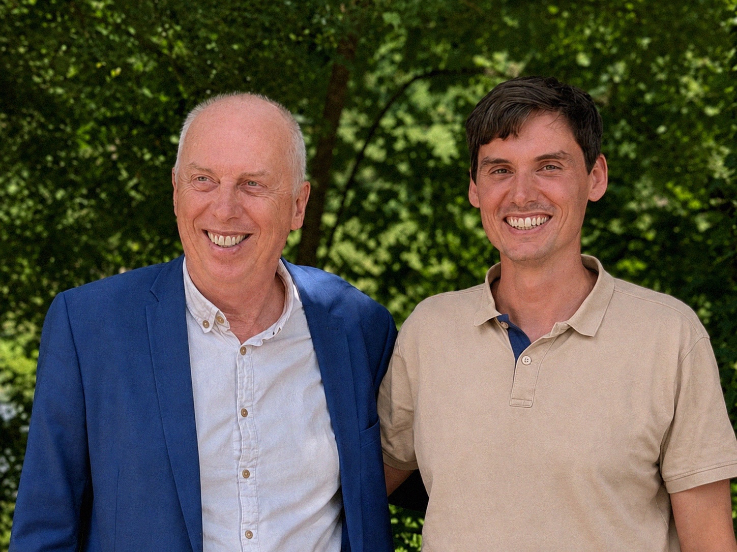 Claude Losch and Tom Losch standing together outdoors